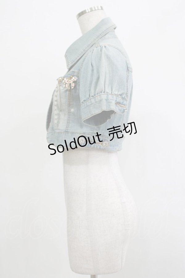 画像2: LIZ LISA / デニムジャケット Free ブルー H-25-12-04-044-LO-JA-NS-ZH (2)