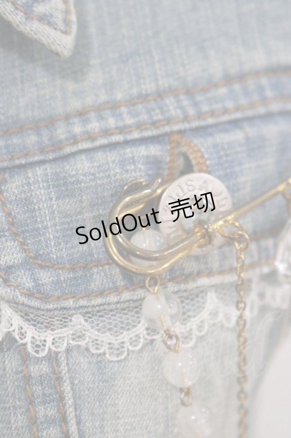 画像4: LIZ LISA / デニムジャケット Free ブルー H-25-12-04-044-LO-JA-NS-ZH (4)