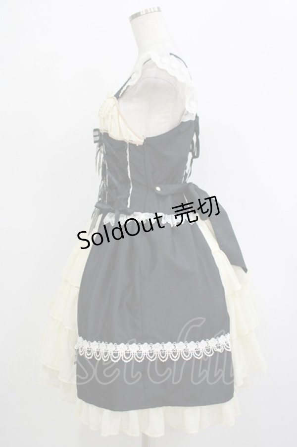 画像2: BABY,THE STARS SHINE BRIGHT / ミカエルの祝福ジャンパースカート Free ブラック H-25-12-04-005-BA-OP-NS-ZH (2)