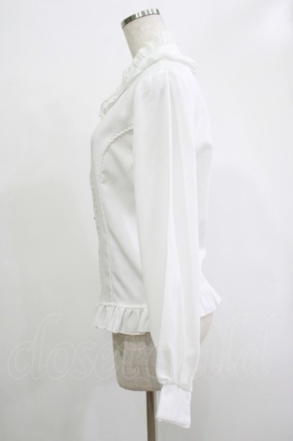 画像2: 梦焚世（海外ロリータブランド） / フリルブラウス M ホワイト H-25-12-04-050-PU-BL-NS-ZH (2)