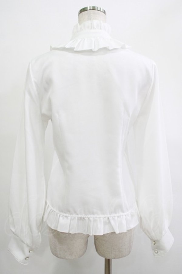 画像3: 梦焚世（海外ロリータブランド） / フリルブラウス M ホワイト H-25-12-04-050-PU-BL-NS-ZH (3)