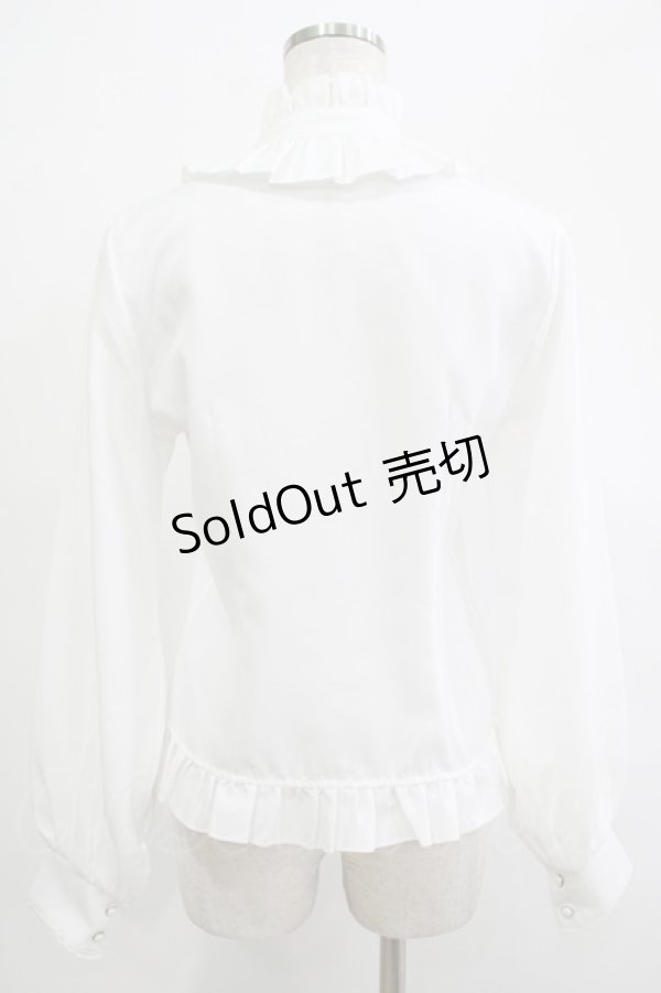 画像3: 梦焚世（海外ロリータブランド） / フリルブラウス M ホワイト H-25-12-04-050-PU-BL-NS-ZH (3)