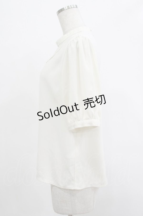 画像2: an another angelus / ローズ刺繍ブラウス Free オフ H-25-12-04-054-CA-BL-NS-ZH (2)