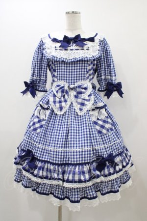 画像: BABY,THE STARS SHINE BRIGHT / Milky Gingham Dollワンピース Free ブルー H-25-12-04-1040-BA-OP-NS-ZH