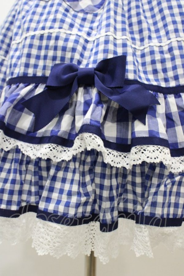 BABY,THE STARS SHINE BRIGHT / Milky Gingham Dollワンピース Free