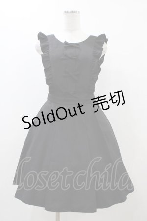 画像: Ank Rouge / エプロンスカート M ブラック H-25-12-04-1047-CA-SK-NS-ZH