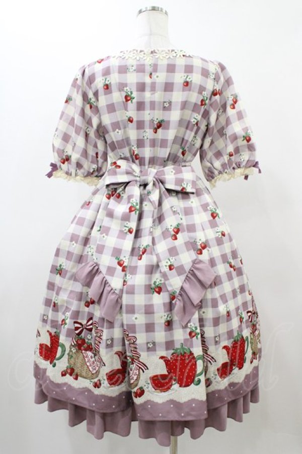 画像2: axes femme kawaii / ベリーズピクニックワンピース M ラベンダー H-25-12-04-1049-AX-OP-NS-ZH (2)