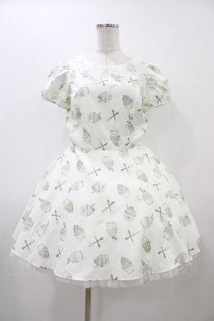 画像: Secret Honey / スウィーツ柄ワンピース Free オフ H-25-12-04-1052-CA-OP-NS-ZH