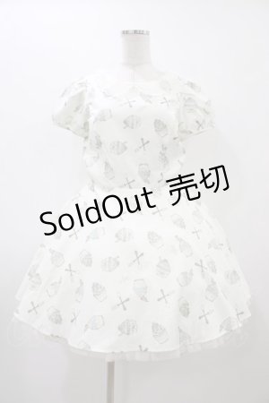 画像: Secret Honey / スウィーツ柄ワンピース Free オフ H-25-12-04-1052-CA-OP-NS-ZH