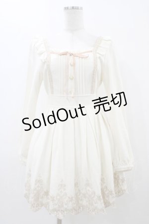 画像: LIZ LISA / トゥーシューズ刺繍ワンピース Free オフホワイト H-25-12-04-1054-LO-OP-NS-ZH
