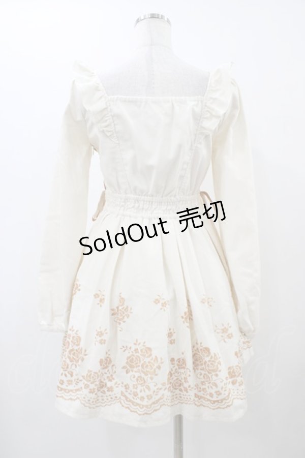 画像2: LIZ LISA / フロッキ‐プリントワンピース Free オフ/ブラウン H-25-12-04-1055-LO-OP-NS-ZH (2)