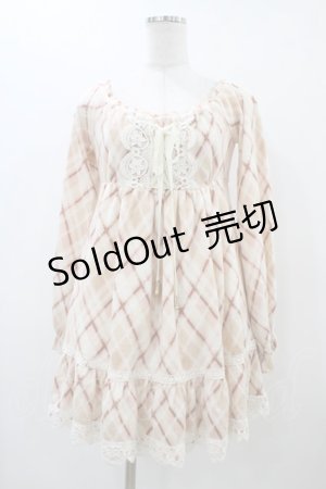 画像: LIZ LISA / チェックワンピース Free ピンク H-25-12-04-1057-LO-OP-NS-ZH