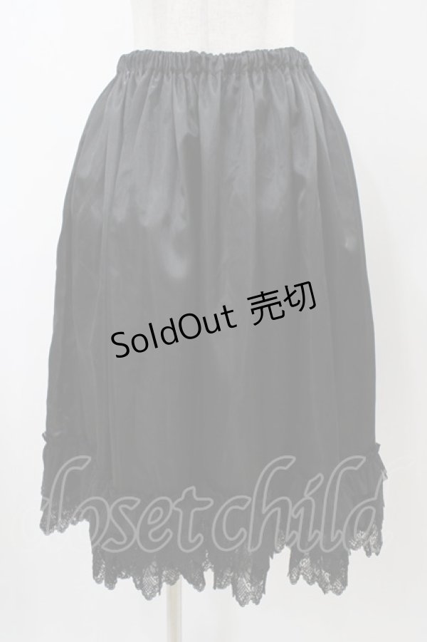 画像1: ALICE and the PIRATES / フリルレースペチコート Free ブラック H-25-12-04-1059-PA-SK-NS-ZH (1)
