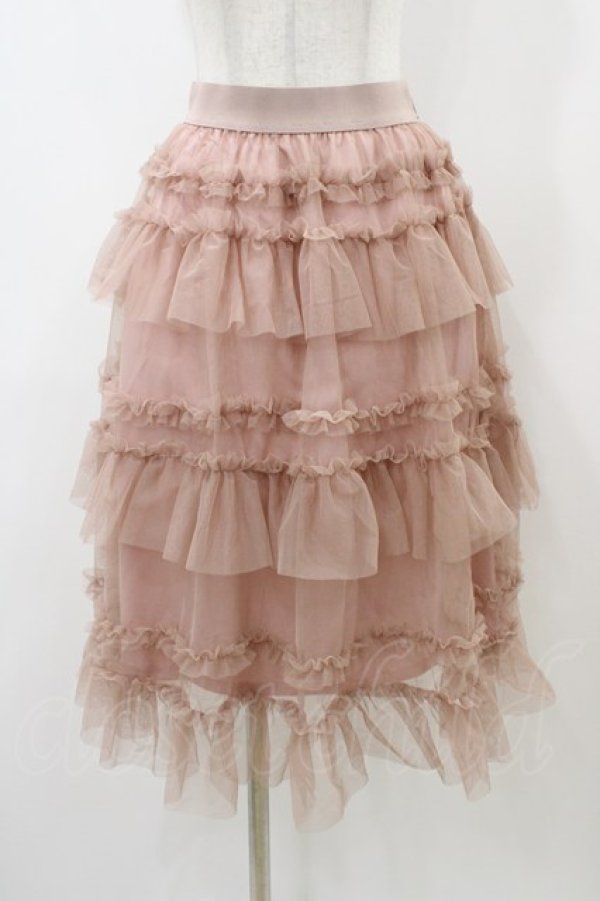 画像1: FLC / 星名桜子 チュールスカート S ピンク H-25-12-04-1060-0-SK-NS-ZH (1)