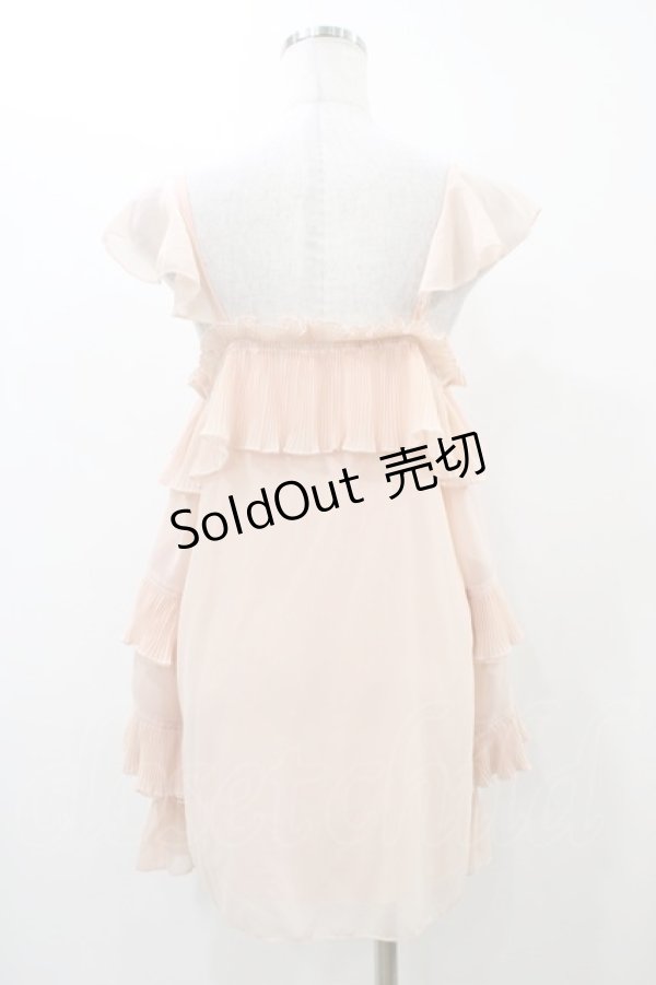 画像2: Bon21Hiz / オフショルシフォントップス L ピンク H-25-12-04-1061-0-TO-NS-ZH (2)