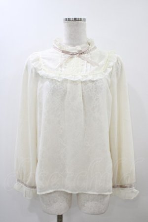 画像: axes femme POETIQUE / ヨーク切替シフォンプルオーバー M アイボリー H-25-12-04-1062-AX-TO-NS-ZH