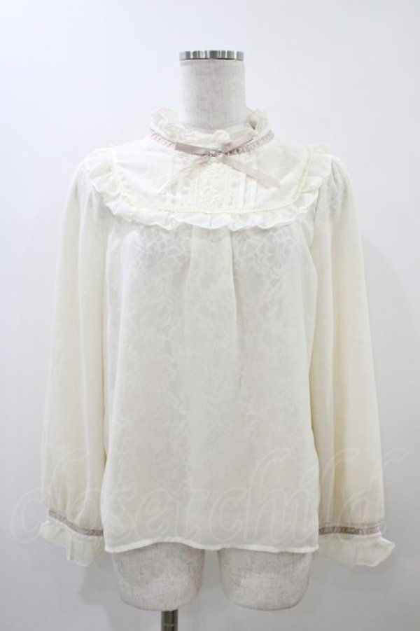 画像1: axes femme POETIQUE / ヨーク切替シフォンプルオーバー M アイボリー H-25-12-04-1062-AX-TO-NS-ZH (1)