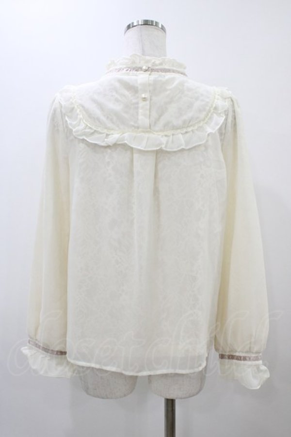 画像2: axes femme POETIQUE / ヨーク切替シフォンプルオーバー M アイボリー H-25-12-04-1062-AX-TO-NS-ZH (2)