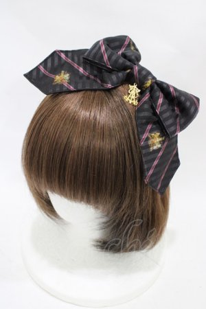 画像: ALICE and the PIRATES / The Wizarding platform〜蒸気機関と霧の街の幻〜柄カチューシャ  ブラック H-25-12-04-1008-PA-AC-NS-ZH