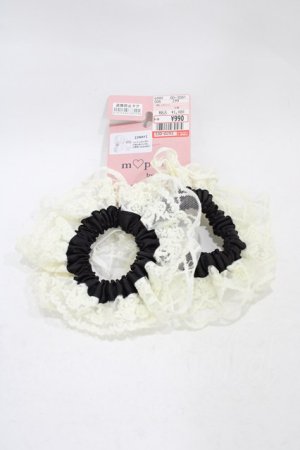 画像: m petit by misako / AMレース2Pシュシュ  ブラック H-25-12-04-1013-LO-ZA-NS-ZH