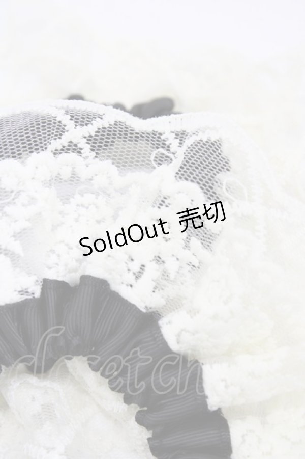 画像2: m petit by misako / AMレース2Pシュシュ  ブラック H-25-12-04-1013-LO-ZA-NS-ZH (2)