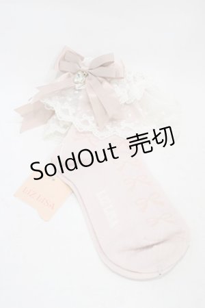 画像: LIZ LISA / ハートリボンクルー丈ソックス  ピンク H-25-12-04-1015-LO-ZA-NS-ZH
