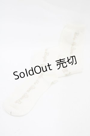 画像: BABY,THE STARS SHINE BRIGHT / キラキラBABYロゴオーバーニーソックス  オフ/ゴールド H-25-12-04-1018-BA-ZA-NS-ZH