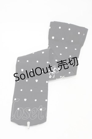 画像: Angelic Pretty / Lovely Dotオーバーニー  ブラック H-25-12-04-1020-AP-ZA-NS-ZH