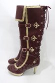 画像2: ALICE and the PIRATES / Lilyベルトロングブーツ L/約24cm〜24.5cm ボルドー H-25-12-04-1002-PA-SH-NS-ZH (2)
