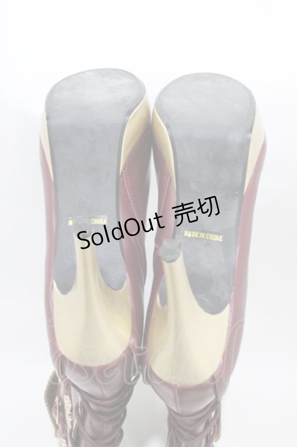 画像3: ALICE and the PIRATES / Lilyベルトロングブーツ L/約24cm〜24.5cm ボルドー H-25-12-04-1002-PA-SH-NS-ZH (3)