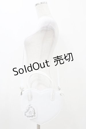 画像: BABY,THE STARS SHINE BRIGHT / エナメルハートBag  ホワイト H-25-12-04-1028-BA-BG-NS-ZH