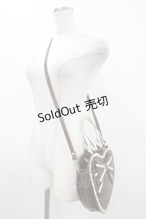 画像2: BABY,THE STARS SHINE BRIGHT / リボンハートバッグ  ブラウン H-25-12-04-1030-BA-BG-NS-ZH (2)