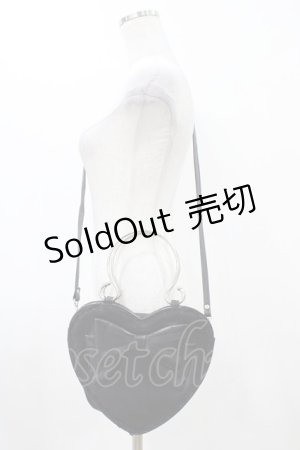画像: BABY,THE STARS SHINE BRIGHT / リボンハートバッグ  ブラック/ブラック H-25-12-04-1031-BA-BG-NS-ZH