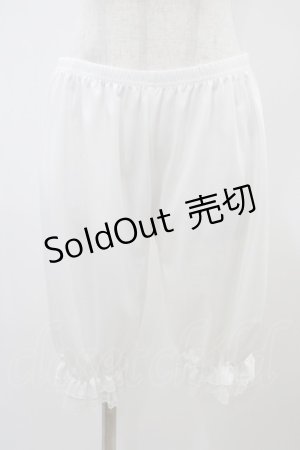 画像: m petit by misako / ドロワーズセット L~LL ホワイト/ベージュ H-25-12-04-1033-LO-PA-NS-ZH