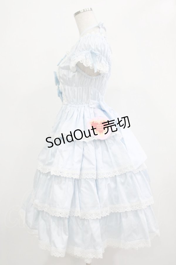 画像2: BABY,THE STARS SHINE BRIGHT / リボンミルキーシュガージャンパースカート Free サックス H-25-12-04-001-BA-OP-NS-ZH (2)