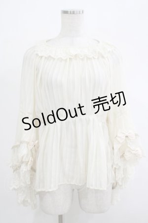 画像: Infanta（海外ロリータブランド） / ストライプシフォンブラウス Free アイボリー H-25-12-04-058-LO-BL-NS-ZH