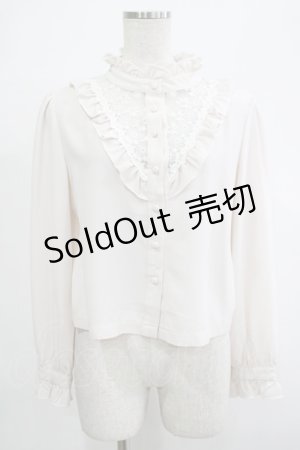 画像: An MILLE / Vフリル切替ブラウス Free アイボリー H-25-12-04-059-EL-BL-NS-ZH