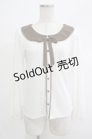 画像: LODISPOTTO / リボントップス M オフ/ブラウン H-25-12-04-061-LO-TO-NS-ZH