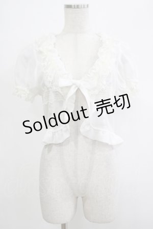 画像: Innocent World / オリジナルレース梨地ボレロ M オフ H-25-12-04-065-IW-TO-NS-ZH