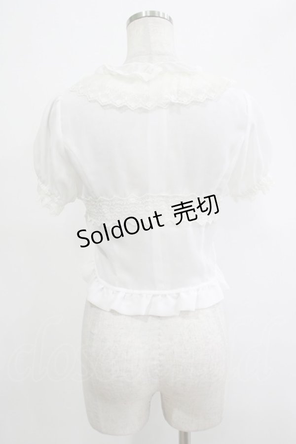 画像3: Innocent World / オリジナルレース梨地ボレロ M オフ H-25-12-04-065-IW-TO-NS-ZH (3)