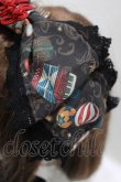 画像2: ALICE and the PIRATES / Marionette Chris柄リボンヘッドドレス  ブラック H-25-12-04-076-PA-AC-NS-ZH (2)