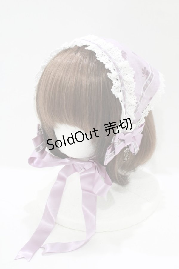 画像1: ALICE and the PIRATES / 秘密の冒険と幸せのワイナリー柄バブーシュカ  パープル H-25-12-04-077-PA-AC-NS-ZH (1)