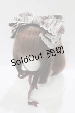 画像: ALICE and the PIRATES / Quiet toys room〜あの子と遊んだあの日々を〜柄リボンヘッドドレス  パープル H-25-12-04-079-PA-AC-NS-ZH