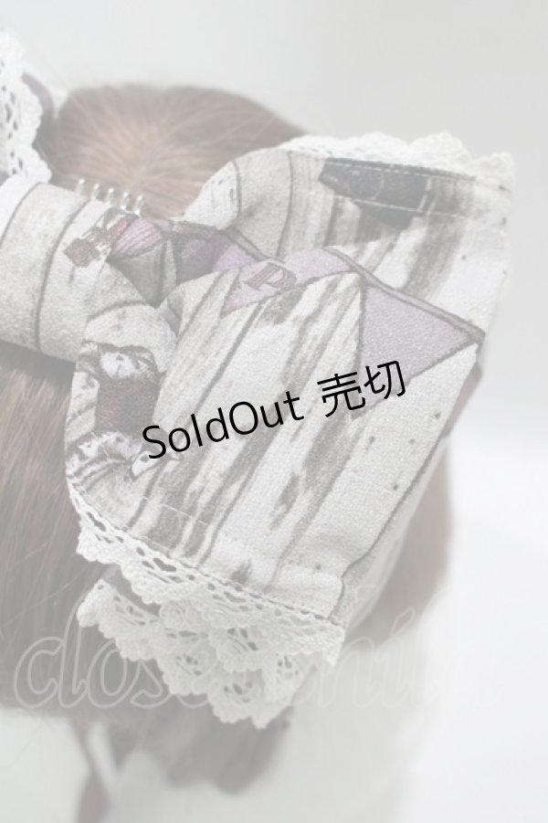 画像2: ALICE and the PIRATES / Quiet toys room〜あの子と遊んだあの日々を〜柄リボンヘッドドレス  パープル H-25-12-04-079-PA-AC-NS-ZH (2)