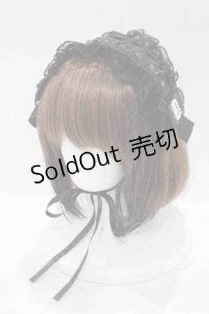 画像: NOEMIE / ローズレースゴシックヘッドドレス  ブラック H-25-12-04-083-LO-AC-NS-ZH