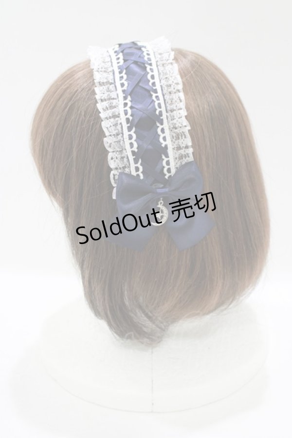 画像2: Ank Rouge / 星座のヘッドドレス  ネイビー H-25-12-04-085-CA-AC-NS-ZH (2)