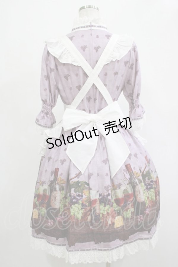 画像3: ALICE and the PIRATES / 秘密の冒険と幸せのワイナリー柄ワンピース Free パープル H-25-12-04-008-PA-OP-NS-ZH (3)