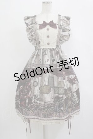 画像: ALICE and the PIRATES / Quiet toys room〜あの子と遊んだあの日々を〜柄ジャンパースカートII Free ボルドー H-25-12-04-009-PA-OP-NS-ZH