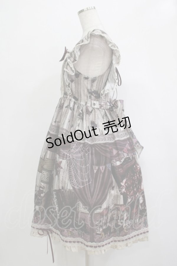 画像2: ALICE and the PIRATES / Quiet toys room〜あの子と遊んだあの日々を〜柄ジャンパースカートII Free ボルドー H-25-12-04-009-PA-OP-NS-ZH (2)