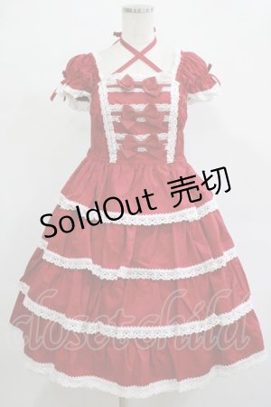 画像: BABY,THE STARS SHINE BRIGHT / リボンミルキーシュガージャンパースカート Free エンジ H-25-12-04-002-BA-OP-NS-ZH